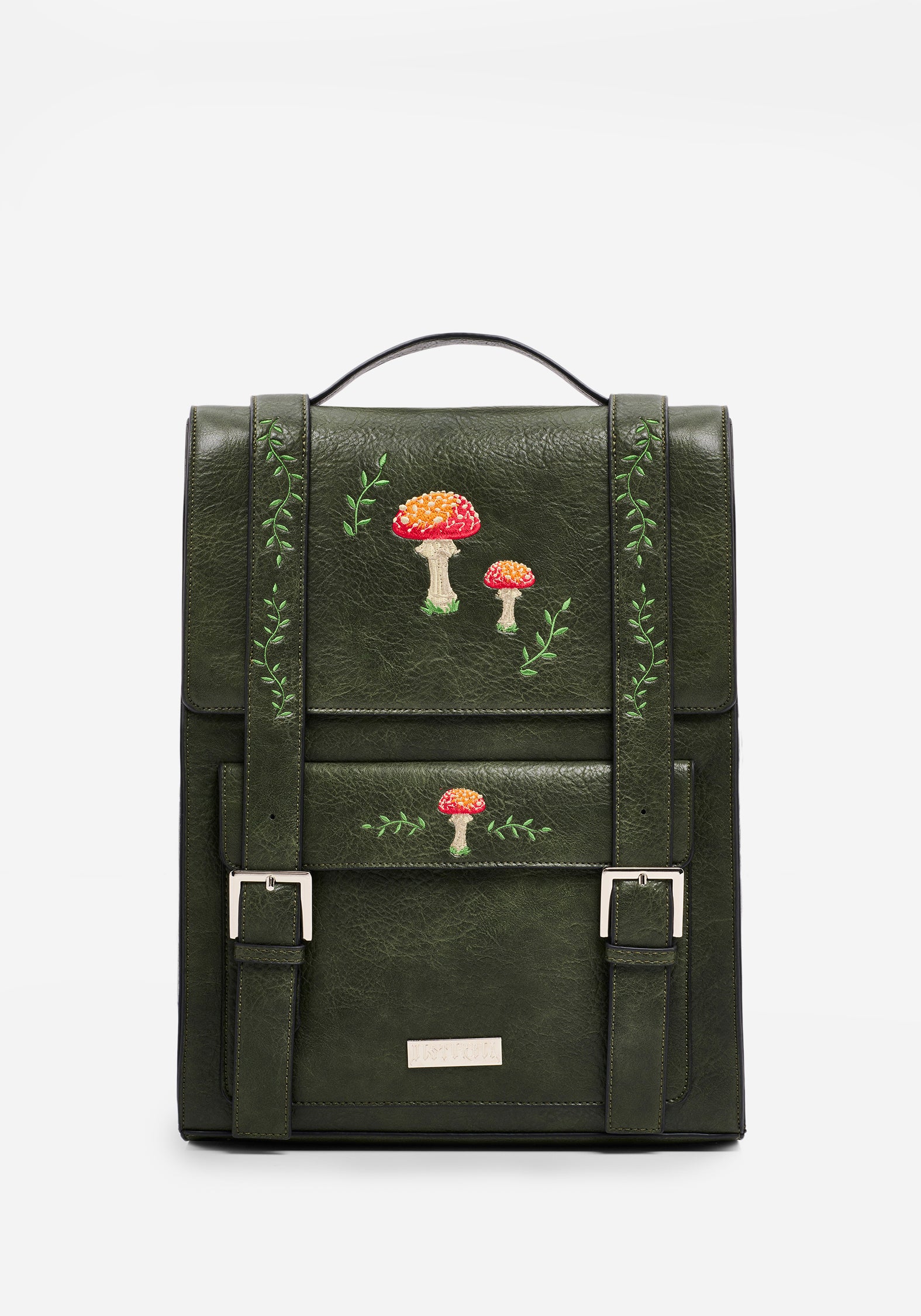 disturbia leather backpack Fable Satchel in Juniper