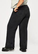 Ayr Broderie Straight Leg Denim Jean