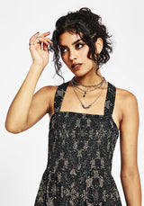 Poem Moth Printed Cami Midaxi Dress