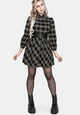 Lochan Check Mini Shirt Dress