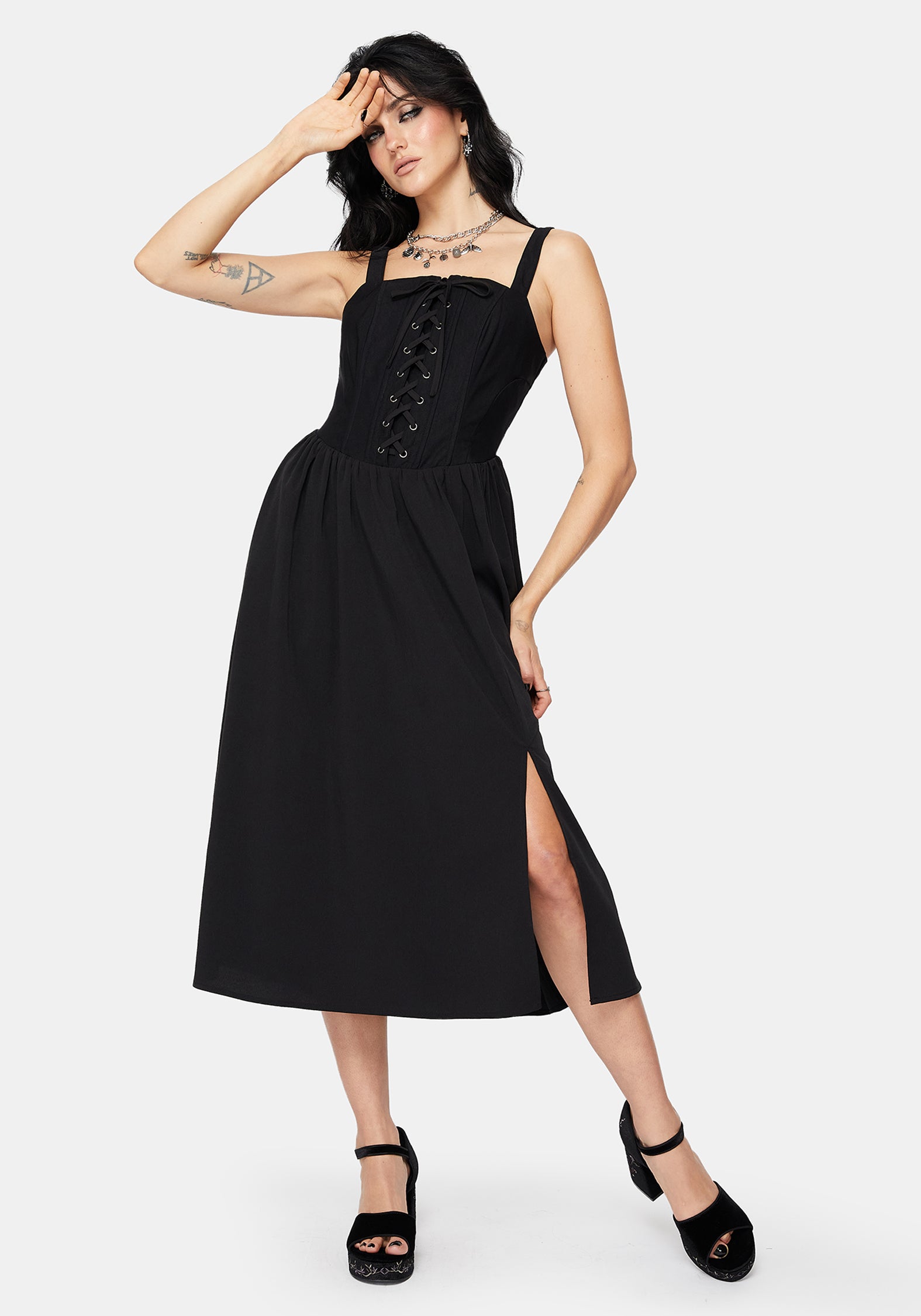 Miranda Midi Corset Dress Disturbia Miranda Midi Corset Dress Disturbia