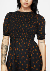 Elura Celestial Print Mini Dress