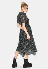 Rhoswen Checked Hanky Hem Midaxi Shirt Dress