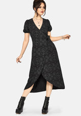 Cameo Floral Printed Midaxi Wrap Dress