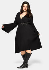 Millicent Chain Front Midi Dress