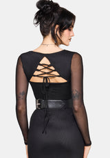 Ebonine Backless Maxi Dress