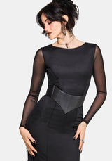 Ebonine Backless Maxi Dress