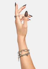 Hurnix Dagger Heart Stainless Steel Bracelet