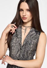 Zelira Paisley Print Playsuit