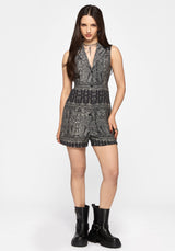 Zelira Paisley Print Playsuit