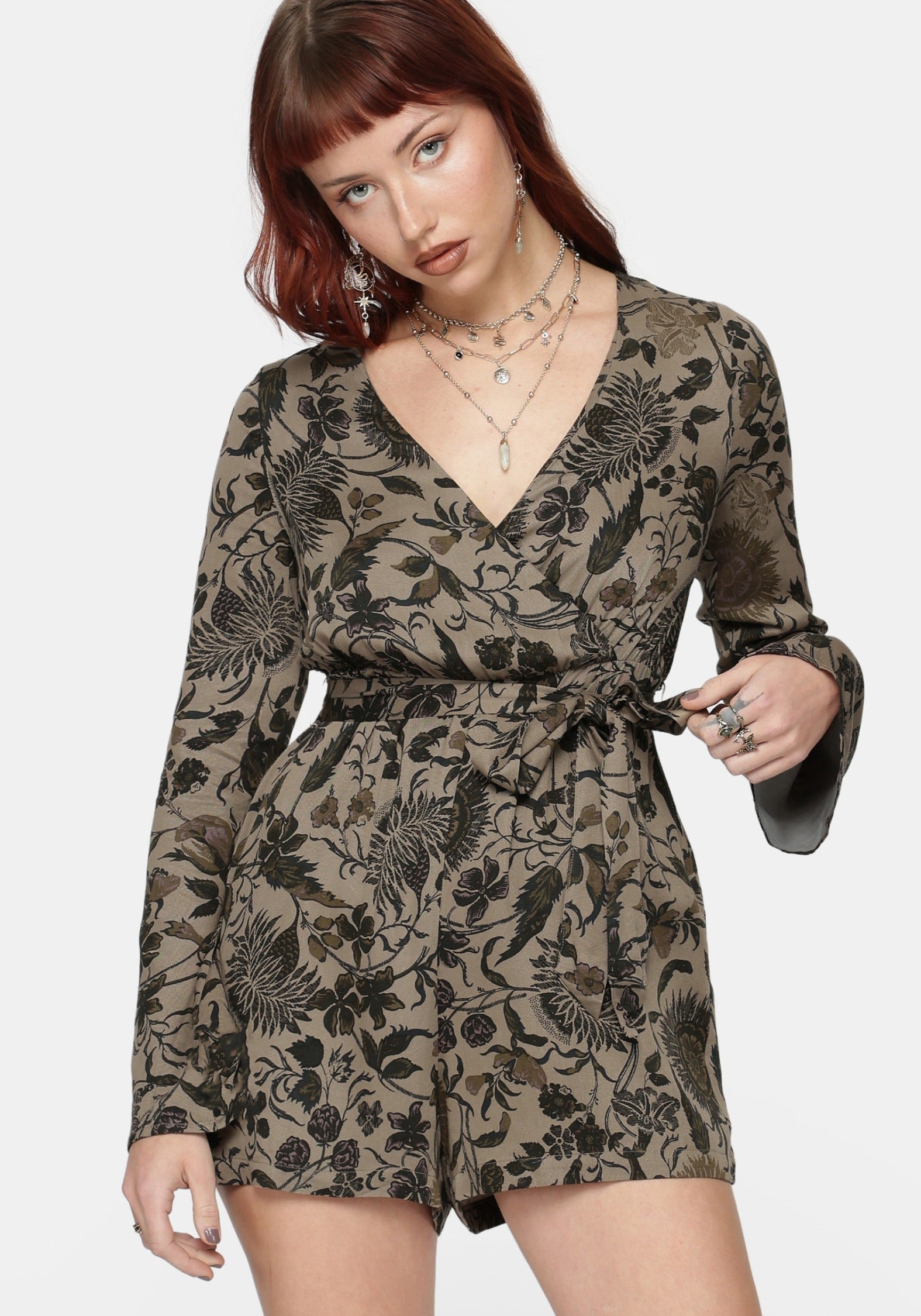 Herla Bhatik Floral Print Playsuit – Disturbia