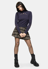 Griffinfly Embroidered Knit Sweater