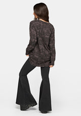 Diabolical V Neck Knit Sweater