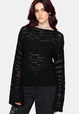 Oswin Lightweight Slouchy Slub Knit Top