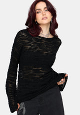 Oswin Lightweight Slouchy Slub Knit Top