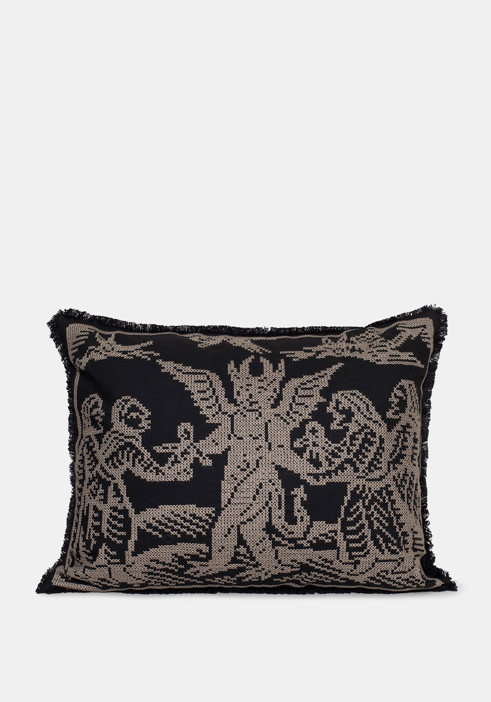 Ravenna Devil Criss Cross Cushion – Disturbia