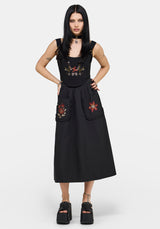 Mythos Embroidered Midi Skirt US 2