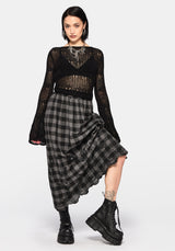Ashwing Check Broderie Midaxi Skirt