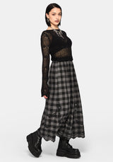 Ashwing Check Broderie Midaxi Skirt