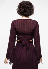 Enola Bell Sleeve Co-ord Wrap Top