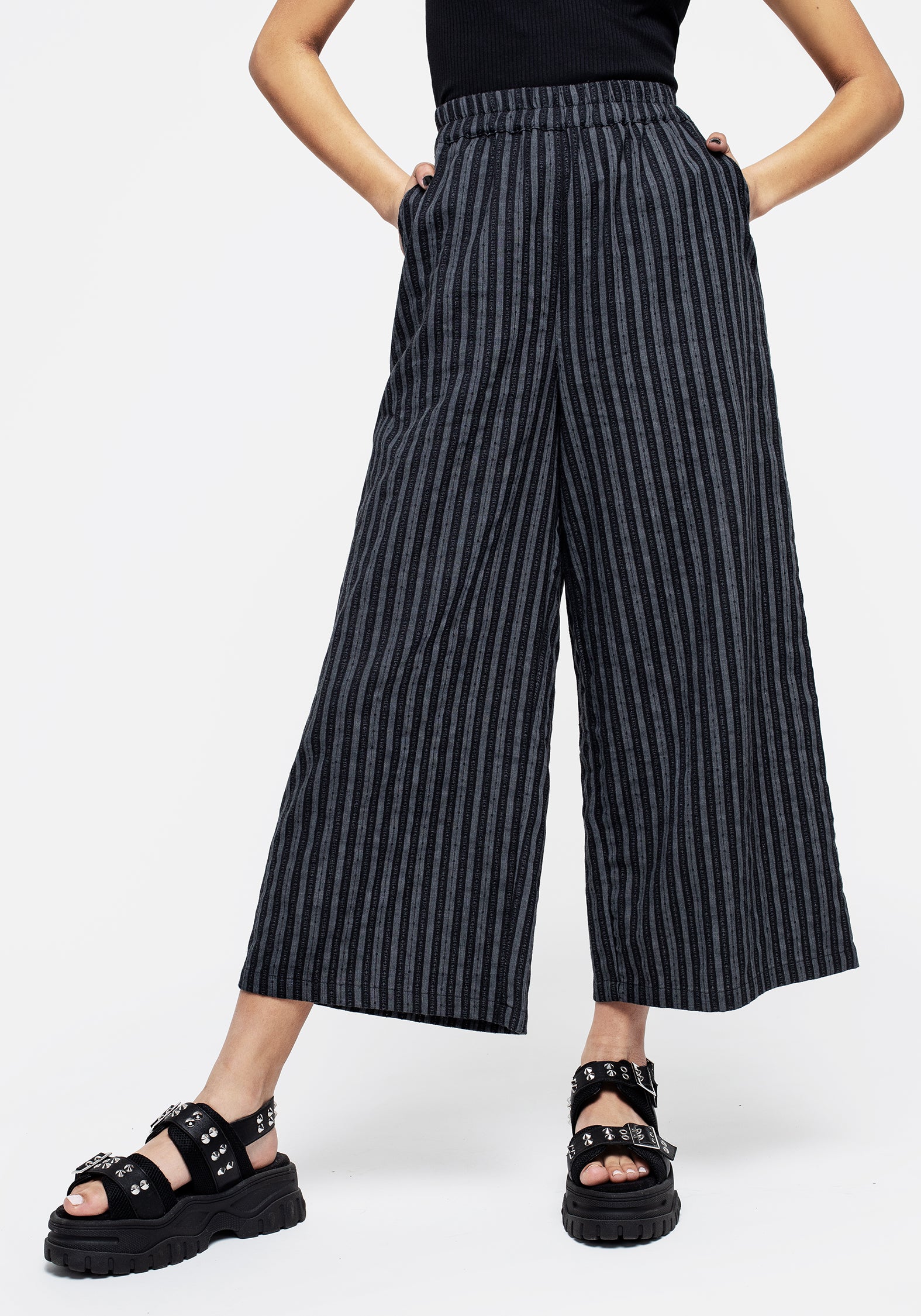 Memorantia Wide Leg Culottes | Disturbia - Shop Women's Gothic