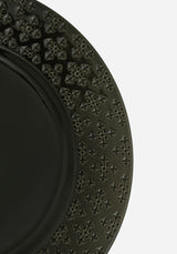 Crux Debossed Ombre Dinner Plate (4 Piece Set)
