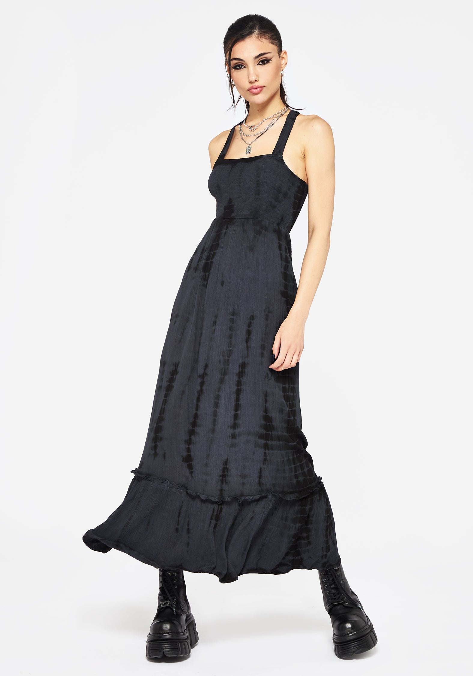 Aria Tie Dye Midaxi Dress | Disturbia