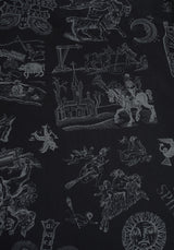 Heresy Woodcut Print Cotton Bedding Set - US Queen