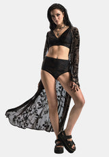 Ruin Fern Printed Wrap Bikini Top - Brown