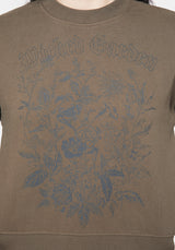 Galerina Graphic Print Cotton Sweatshirt