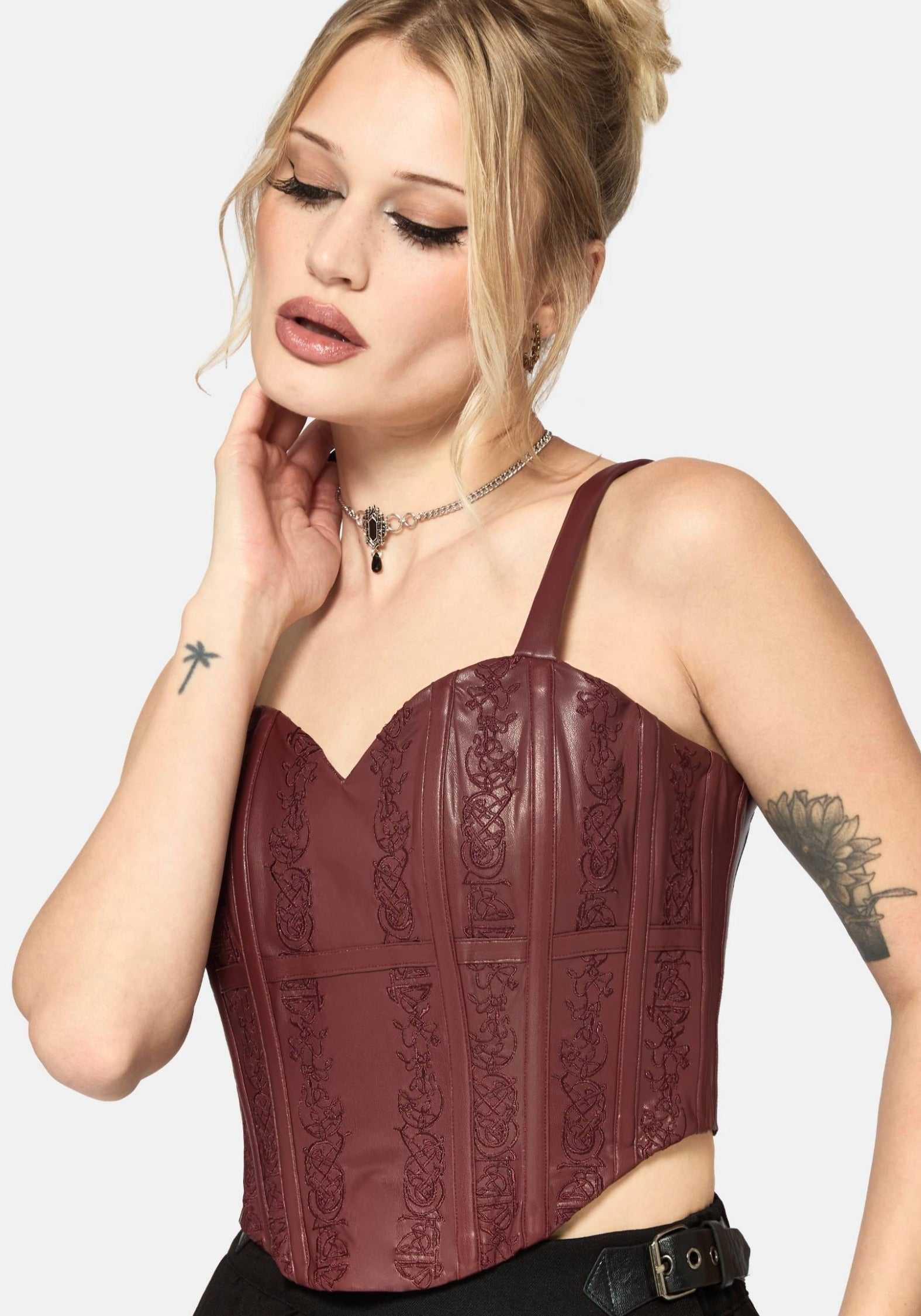 Rouvelle PU Red Corset – Disturbia