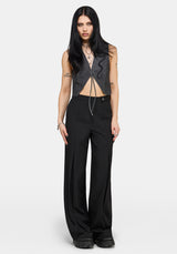 Sirrha PU Serpent Embroidered Waistcoat US 2