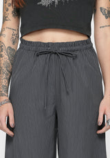 Penny Charcoal Stripe Culotte