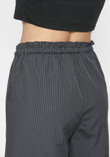 Penny Charcoal Stripe Culotte