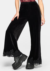 Velis Velour Wide Leg Pants