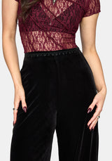 Velis Velour Wide Leg Pants