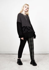 Abstract Longline Sweater