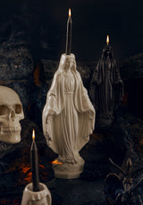 CRYING MADONNA CANDLE HOLDER