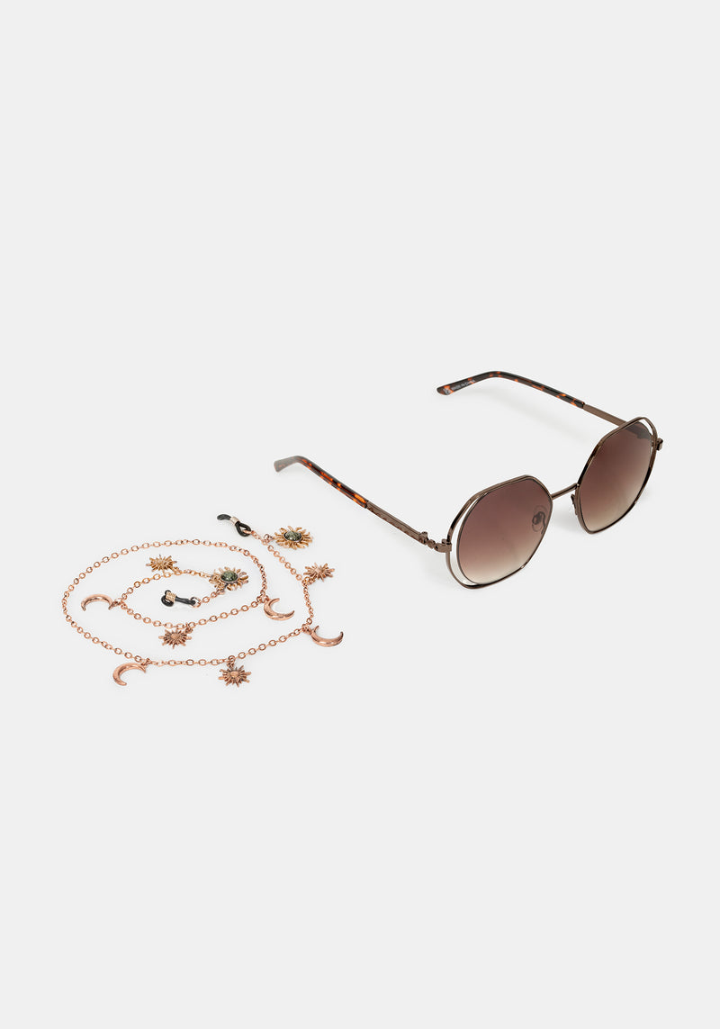 Vega Celestial Sunglasses with Chain – Disturbia display picture 1