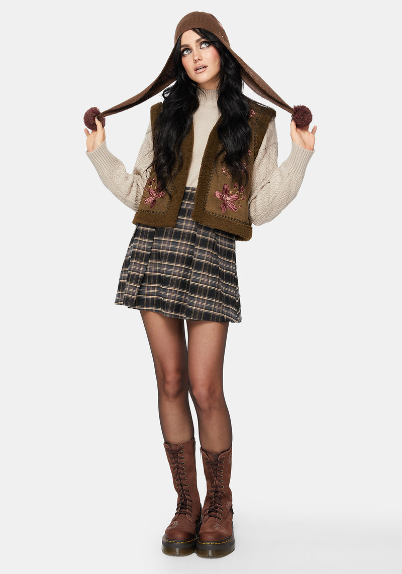 Liora Moth Floral Pom Pom Hat