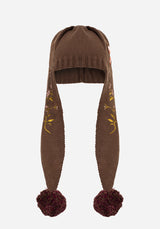 Liora Moth Floral Pom Pom Hat