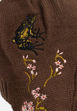 Liora Moth Floral Pom Pom Hat