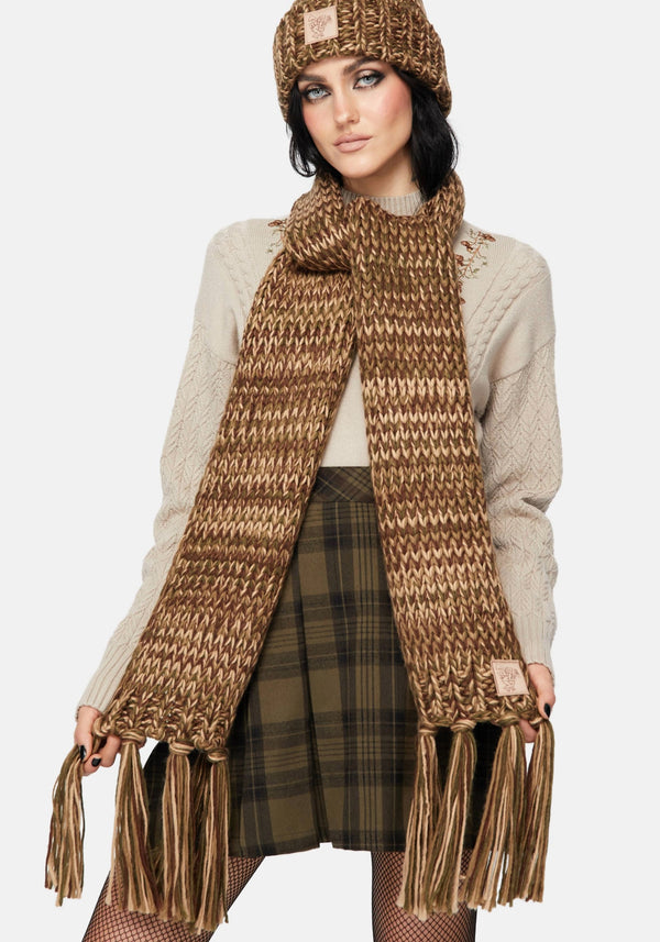 Daphne Frog Patch Cable Scarf