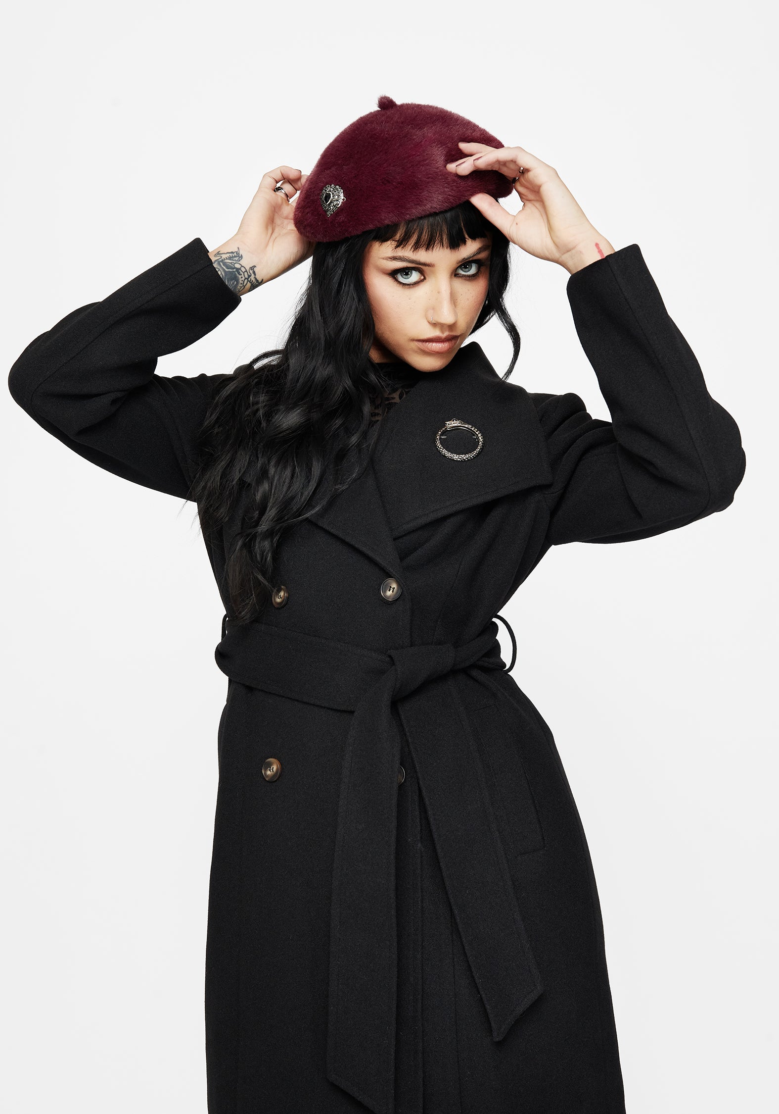 Stella Heart Brooch Beret – Disturbia