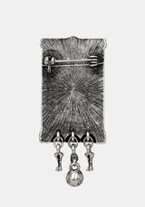 Death Tarot Card Brooch