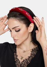 Silas Snake Velvet Padded Aliceband