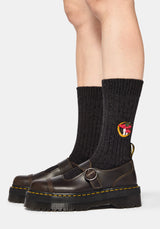 Swamplife Embroidered Knitted Socks