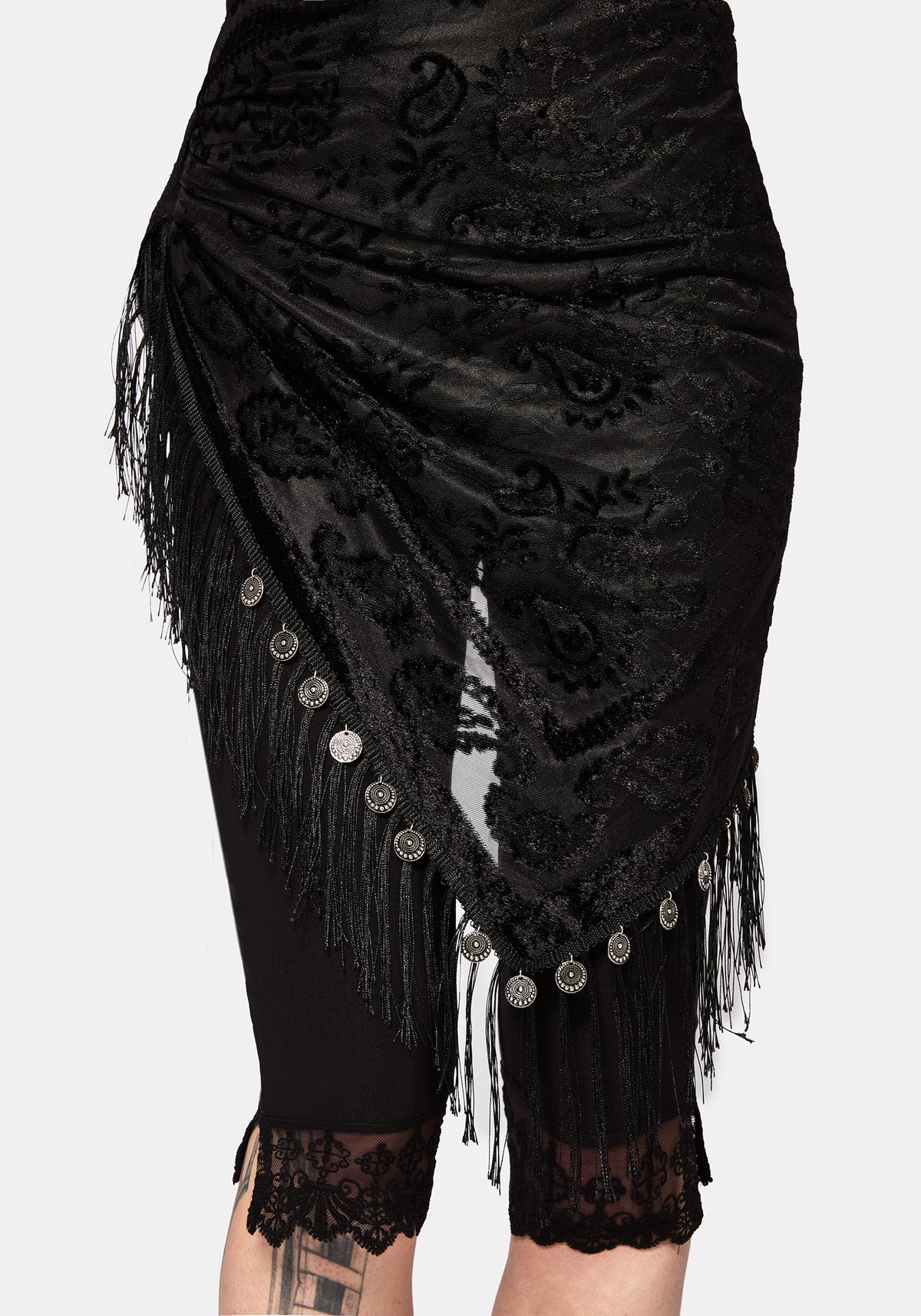 Opulent Coin Devore Scarf