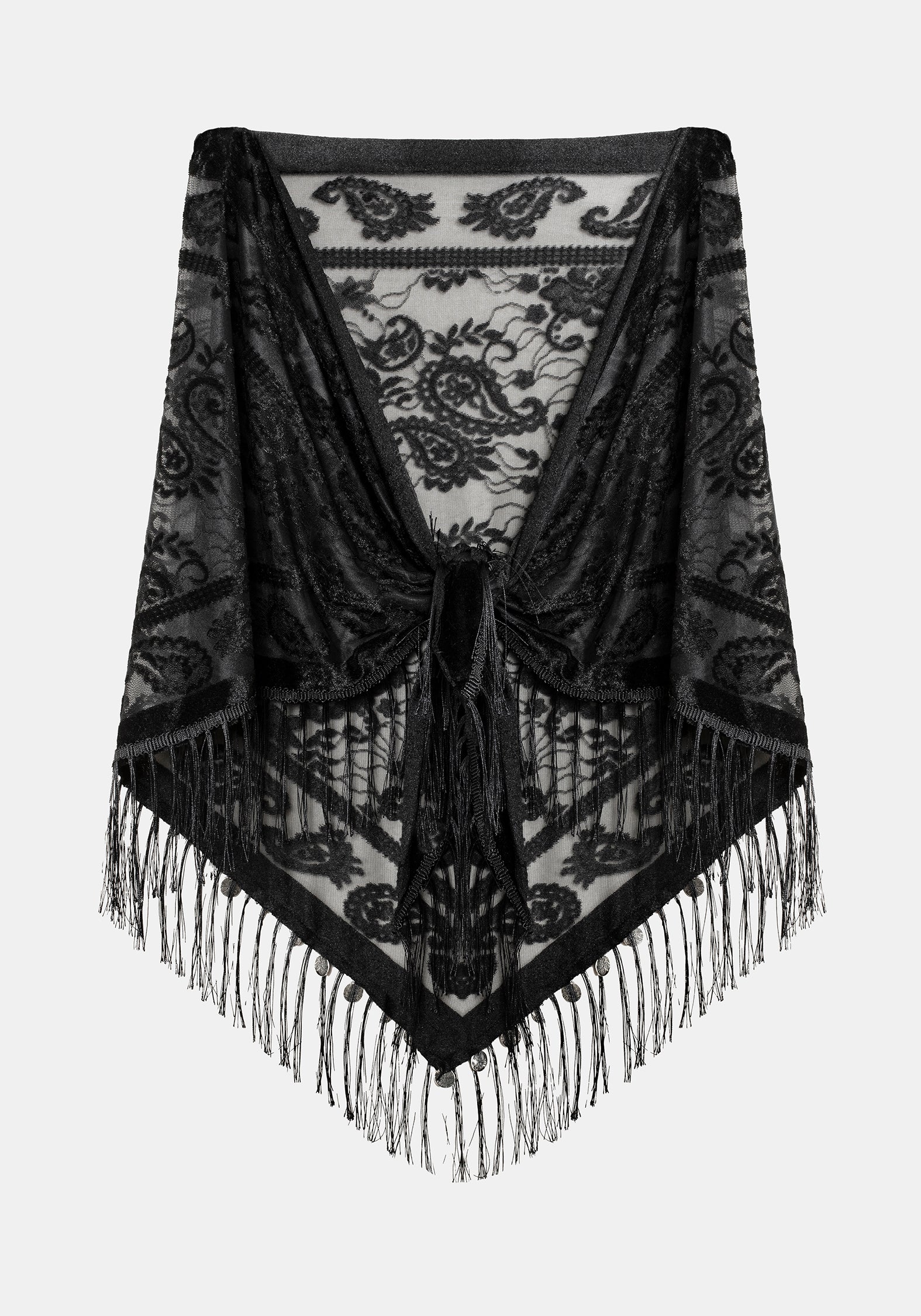Opulent Coin Devore Scarf – Disturbia