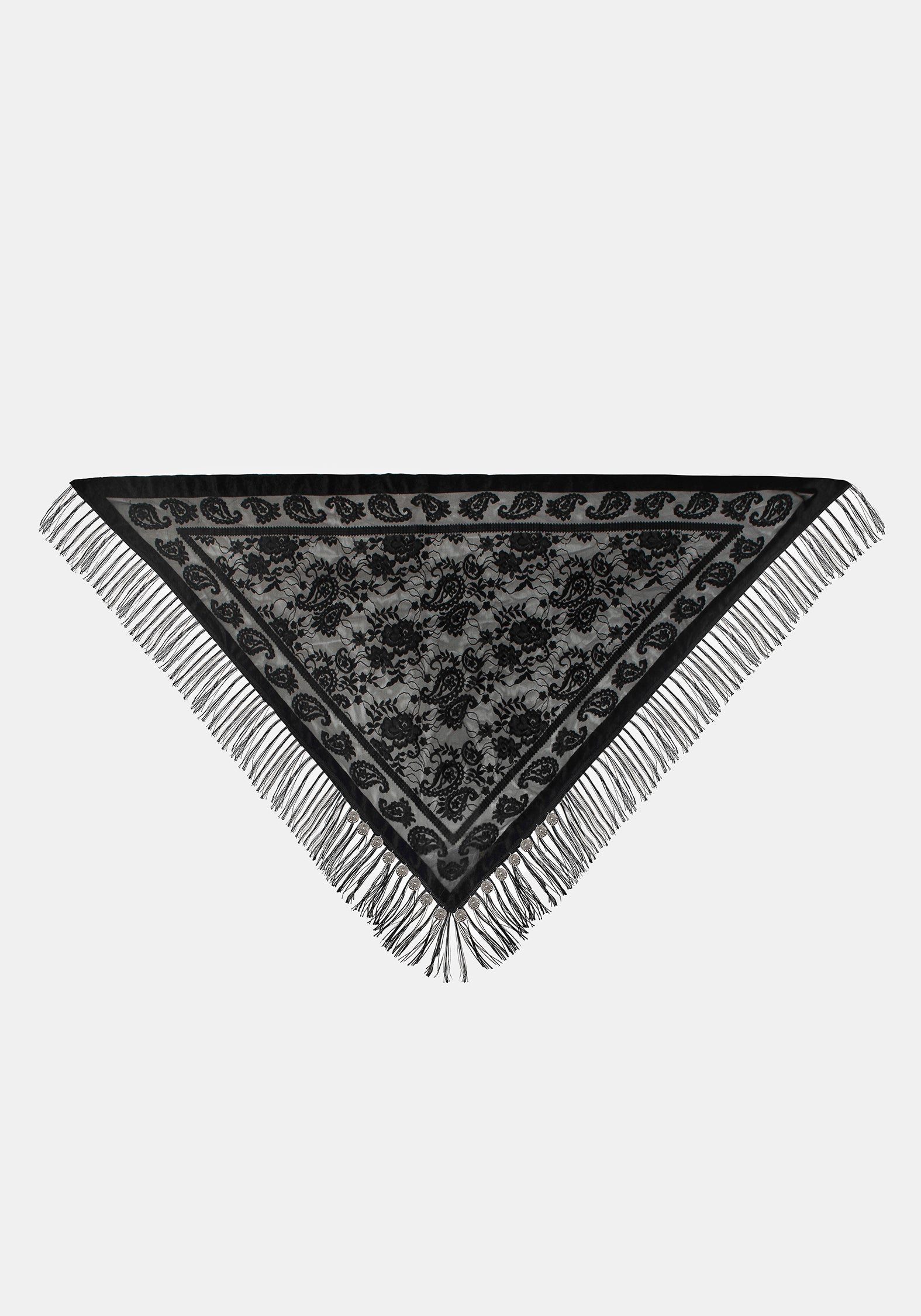 Opulent Coin Devore Scarf – Disturbia